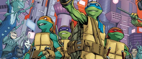 Leonardo de leider van de Teenage Mutant Ninja Turtles is de laatste in IDW's serie TMNT "Best of" -boeken