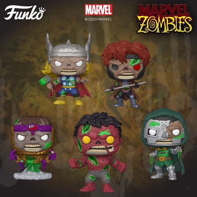 Funko lanceert een nieuwe reeks van Marvel Zombies-popfiguren met exclusieve items.