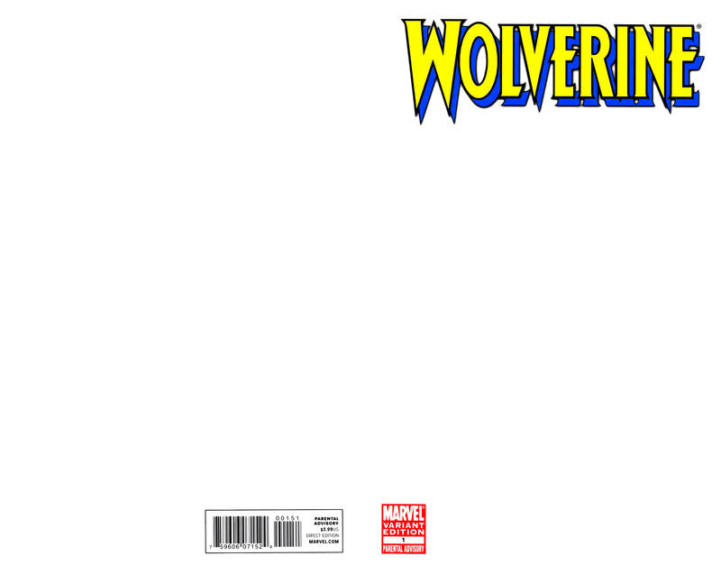 Wolverine Blank Cover Variant vol 4#1 van Jason Aaron