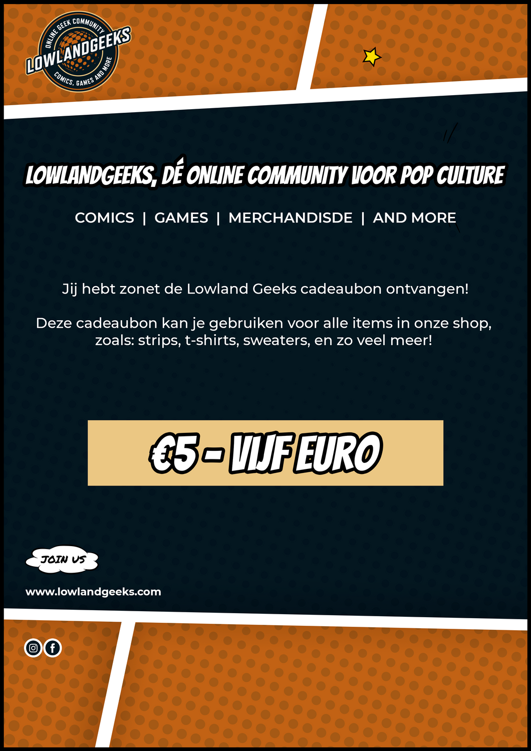 Lowland Geeks Cadeaubon